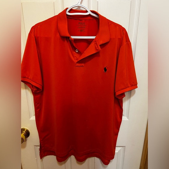 Polo by Ralph Lauren Men's Orange Polo Shirt - Picture 6 of 6